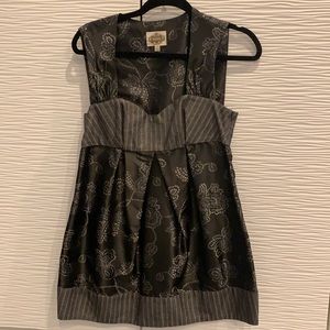 NAVE black and grey dress with metallic detail